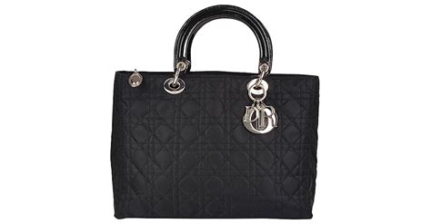 borse replica italia lady dior grande nera|Borse Dior in Tela Nero .